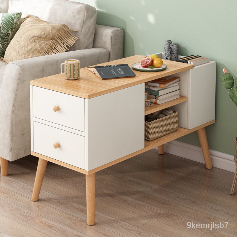Sofa Side Table Cabinet Living, Narrow Sofa Side Table With Drawers