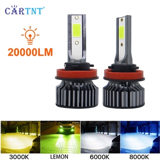 หลอดไฟตัดหมอก Led H1 H3 H4 H7 H8 H9 H11 HB3 9005 HB4 9006 72W 14000LM 6000K 12V สําหรับรถยนต์ 1 คู่