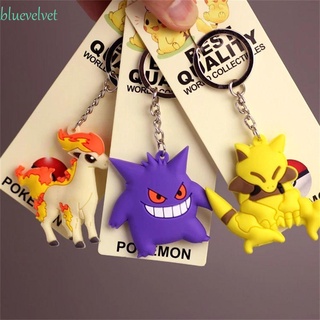 Bluevelvet พวงกุญแจ PVC ลายการ์ตูนอนิเมะ Pokemon Dragonair Vulpix Eevee Snorlax สไตล์ญี่ปุ่น สําหรับห้อยกระเป๋าเป้สะพายหลัง