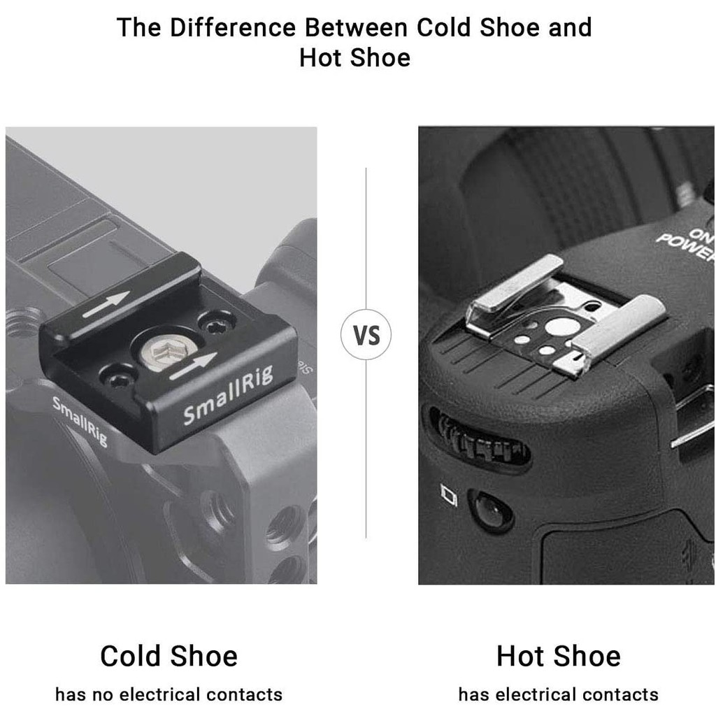 🔥ส่งไวจากไทย🔥Smallrig อุปกรณ์เสริมกล้อง เมาท์ Cold Shoe 1241 แบบปลดเร็ว พร้อมเกลียว 1/4" และ M2.5 สำหรับไฟ ที่จับ ไมโครโฟน