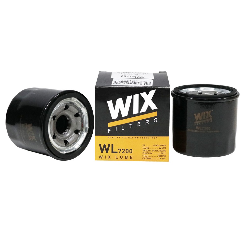 WIX WL7200 กรองน้ำมันเครื่อง BIGBIKE CB500 CB500X CBR500R Z650 Z900 MT07 MT09 Nissan Sabaru Mazda 2 3 WL10466A 1OFT608