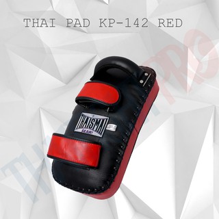 🔥🔥THAISMAI Kick Pad Curved รุ่น KP-142 Red Thai pad Leather (1 ข้าง)