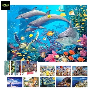 ERORO ตัวต่อจิ๊กซอว์ 1000ชิ้น จิ๊กซอว์ปริศนา ของเล่นการศึกษา เกมส์ครอบครัว