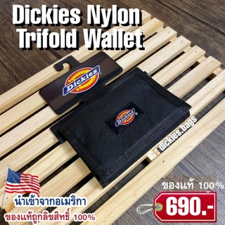 ของแท้แน่นอน กระเป๋าสตางค์ Dickies Nylon Trifold Wallet 3 พับ สุดคลาสสิค จากอเมริกา โลโก้แบรนด์เป็นเอกลักษณ์อยู่ตรงกลาง