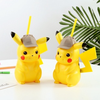 กระบอกน้ำปิกาจู Pikachu เเก้วน้ำ ขวดน้ำ กระบอกน้ำ ตัวการ์ตูน วัสดุ PP + Plastic ABS สวย เเละน่ารักที่สุด