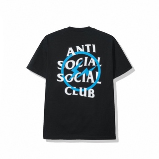 Anti Social Social Club x Fragment Blue Bolt Black Tee