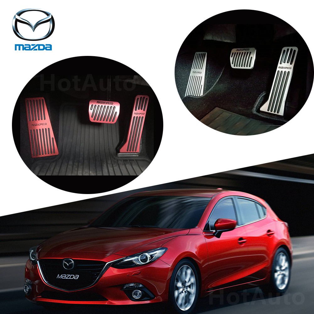 แป้นเหยียบ กันลื่น สำหรับ Mazda Skyactiv CX3 CX5 CX8 Mazda 2,3,6