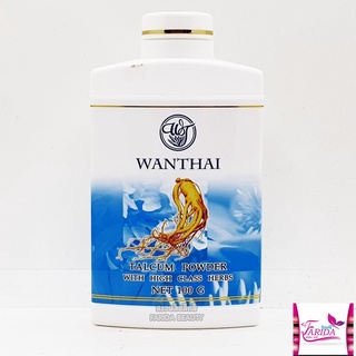 🔥โปรค่าส่ง25บาท🔥Wanthai Talcam powder 100 g. แป้งฝุ่นสมุนไพรว่านไทย (กลิ่นธรรมชาติ) 100 กรัม  8850785005217