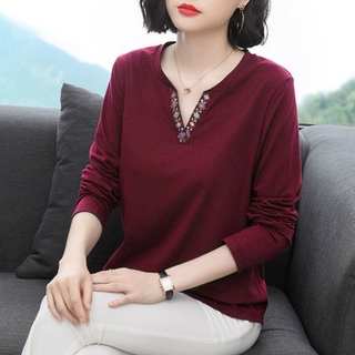 ●COSHOP● เสื้อแขนยาวสไตล์เกาหลีสําหรับผู้หญิง / Korean style long sleeve blouse for women