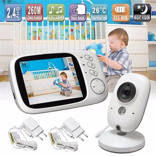 พร้อมส่งจากไทย VB603 Video Baby Monitor 2.4G ไร้สาย LCD ขนาด 3.2 นิ้ว 2 WAY Talk Night Vision การเฝ้าระวังความปลอดภัย