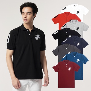 เสื้อโปโลชาย David Knight ทรง Regular ลายปักอัศวิน Polo Shirt