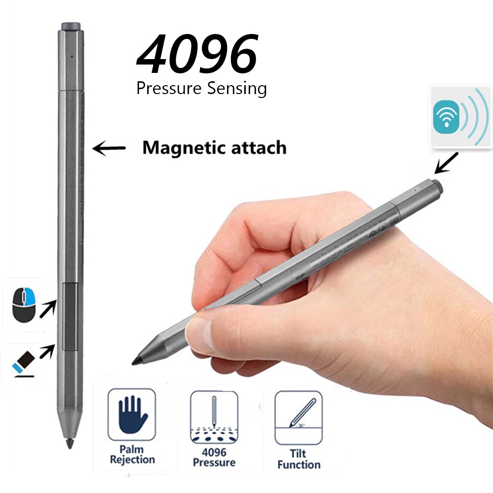 For Lenovo Yoga 520 530 720 C730 920 C940 Touch Pen Bluetooth-compatible Aluminum Alloy Tablet Pen Touch Screen Drawing