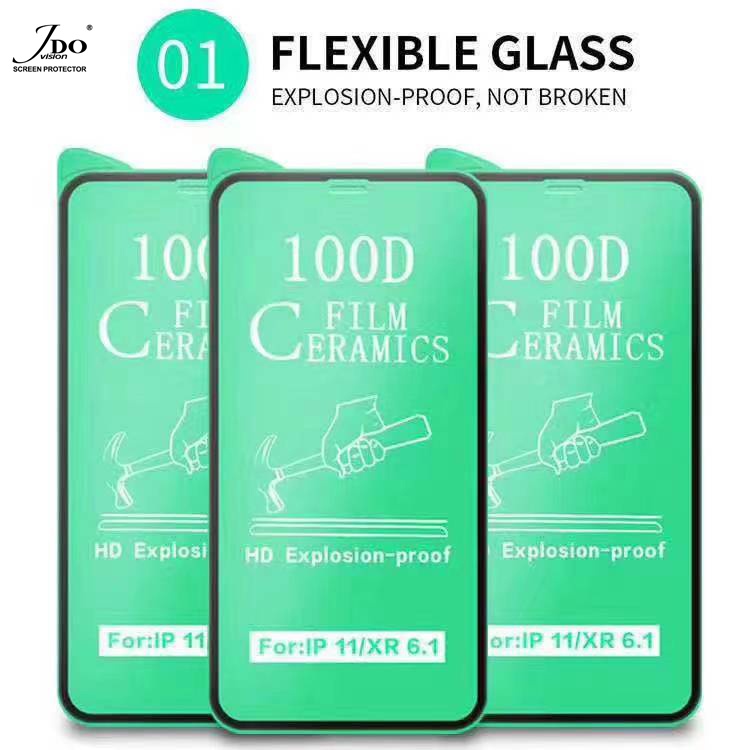 ฟิล์มเซรามิค เต็มจอใส ตกไม่แตก งอได้ Soft Ceramics FOR IPhone 7/8 7P/8P X/XS XR/11 13 14 ฟิล์มจอขอบโค้ง เต็มจอไม่ดันเคส