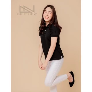 เสื้อโปโลแขนจั๊ม 🔥สีดำ🔥 (หญิง) By Doitnow สินค้าคุณภาพ จากแห่งผลิตโดยตรง!!