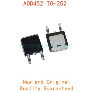 NOVO ของแท้ ชิพ ic aod452 to-252 d452 to252 mosfet N-CH 25v 55a 10 ชิ้น