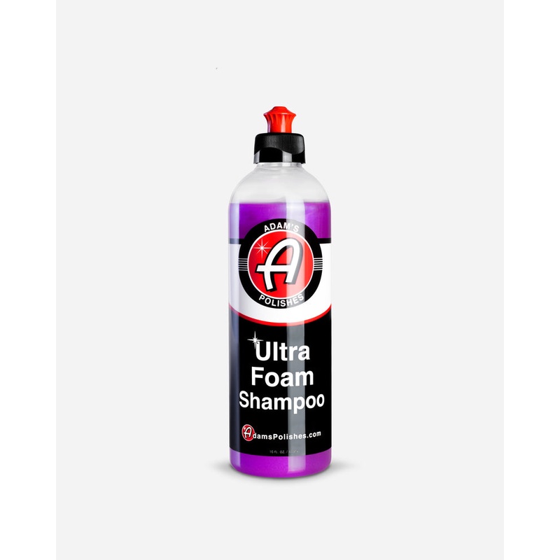 Adam's Ultra Foam Shampoo (16 oz/473 ml) แชมพูล้างรถสูตรเข้มข้นสูง ขนาด 16 ออนซ์ / 473 มล