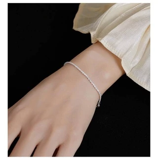 สร้อยข้อมือ เรียบหรู กำไลข้อมือ เครื่องประดับสำหรับผู้หญิง สไตล์เกาหลี เพชร สร้อยข้อมือ ประกายแวววาว