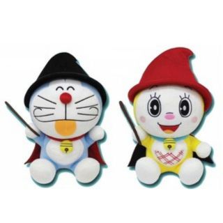 ตุ๊กตา โดเรม่อน โดเรมี่ สวมชุดฮาโลวีน ขนาด 12 นิ้ว ลิขสิทธิ์แท้ Doraemon &amp; Doraeme