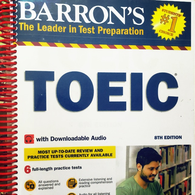 หนังสือเตรียมสอบ Toeic Barron’s 8th edition เล่มล่าสุด มือสอง