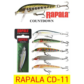 โปรพิเศษ เหยื่อปลอม RAPALA SINKING COUNTDOWN (CD-11) ขนาด 11 cm น้ำหนัก 16 g สินค้ามีจำนวนจำกัด