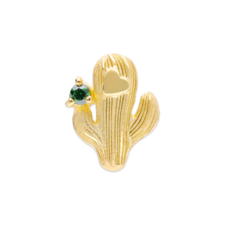 PRIMA ต่างหูทอง 99.9% Mono Chic รูป Cactus NG5E0856-SG จำหน่ายเป็นชิ้น** ต้องการใส่2ข้าง กดสั่งซื้อ 2 ครั้ง