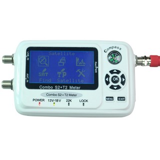 Gecen (S2+T2) Combo Satfinder meter เครื่องวัดสัญญาณดาวเทียม+ทีวีดิจิตอล ระดับช่างมืออาชีพ SF-560