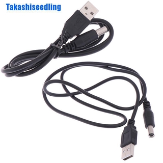 POWER DC Takashiseedling สายชาร์จ Usb To Dc 5 . 5 มม . ปลั๊กแจ็คเสียบ Usb สําหรับ Mp 3 / Mp 4 Player