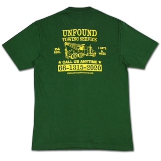 UNFOUND PROJECTS เสื้อยืด Towing Tee Dark Green สีเขียวเข้ม