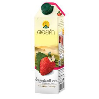 ดอยคำ น้ำสตรอว์เบอร์รี98% ขนาด 1000มล. 1L 1ลิตร DOIKUM STRAWBERRY JUICE DOIKHUM น้ำสตรอเบอร์รี่