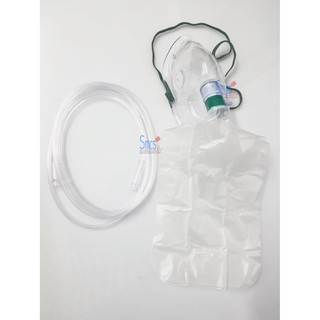 หน้ากากออกซิเจน หน้ากากออกซิเจนพร้อมถุงลม Oxygen Mask With Bag (Solida)