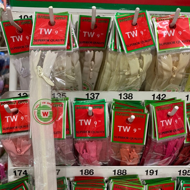 ซิปซ่อน9” 22" 24" ยี่ห้อ TW