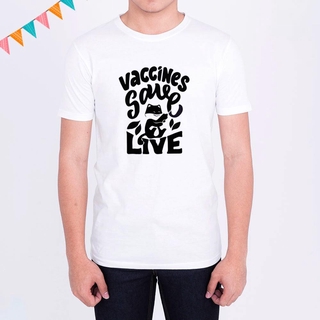 เสื้อยืดวัคซีน โควิด ฉันฉีดวัคซีนแล้ว Im Vaccinated ใส่สบาย ไม่ยืด ไม่ย้วย