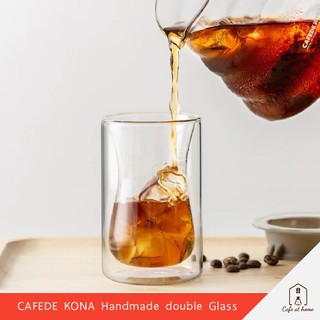 CAFEDE KONA Handmade double Glass แก้วกาแฟสองชั้น ขนาด 5.7oz (170 ml)