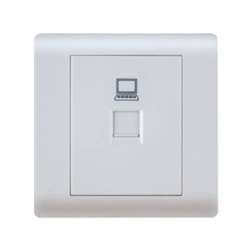 Nero 1 Gang Data Outlet LAN CAT6 F16 F16PCA CASA/ช่องเสียบข้อมูล/ซ็อกเก็ต Nero/สวิตช์