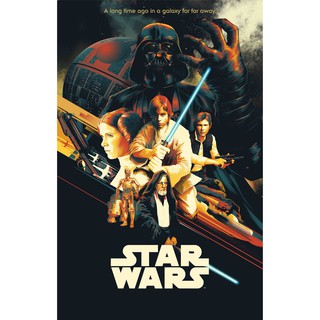 โปสเตอร์ หนัง Star Wars สตาร์ วอร์ส Poster รูปภาพ ภาพติดผนัง โปสเตอร์ภาพพิมพ์ ตกแต่งบ้าน Minimal มินิมอล Movie Poster