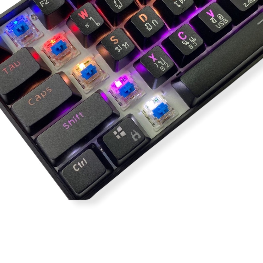 Gadonx GK-72 Keyboard Gaming คีย์บอร์ดเกมมิ่ง แมคคานิคอล 3 Mode BT5.02 ...