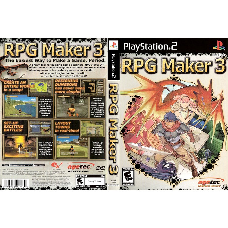 RPG MAKER 3 [PS2 US : DVD5 1 Disc]