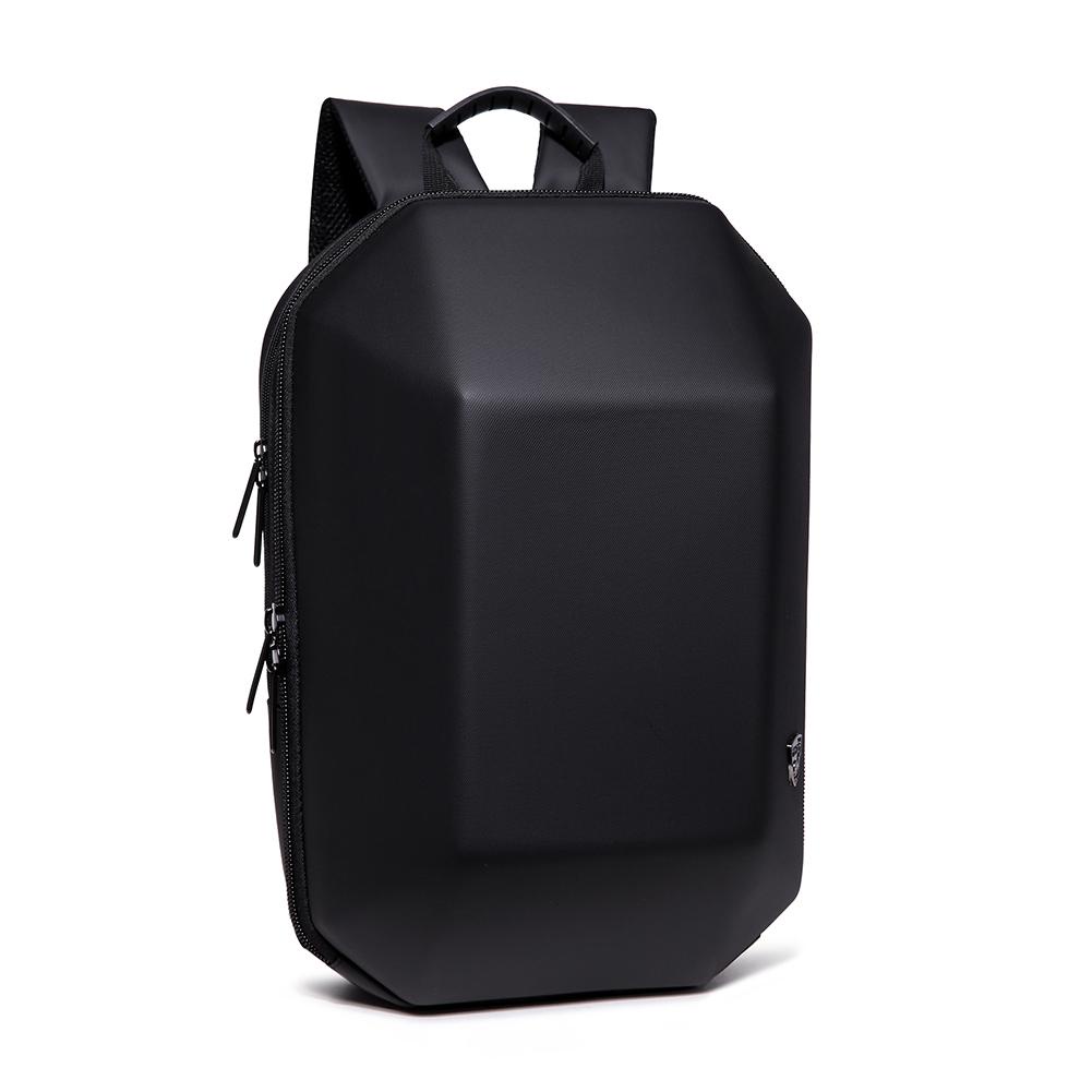 OZUKO Backpack Men Hard Shell Backpack Waterproof Anti Theft Travel Bags Black Creative Alien Casual Laptop Teenage Scho