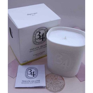 อิมพอร์ตหิ้ว พร้อมส่ง DIPTYQUE เทียนหอม Scented Candle - 34 Boulevard Saint Germain ▪️   220g-inboxซีล ▪️  ราคา 1450 บาท