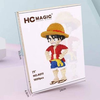 ตัวต่อสะสม ตัวต่อนาโน การ์ตูนผู้ชายเสื้อแดงใส่หมวก HC MAGIC A011 จำนวนตัวต่อ 1899 ชิ้น