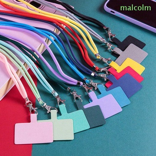 MALCOLM 1pc Crossbody Patch Phone Lanyards Mobile Phone Nylon Soft Rope Mobile Phone Strap Anti-lost Universal Safety Fixed Card Adjustable Neck Hanging Strap Cell Phone Hanging Cord/Multicolor