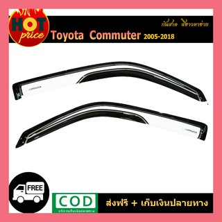 กันสาด COMMUTER 2005-2018 สีขาวตาข่ายดำ