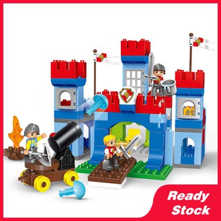 เข้ากันได้กับ Lego Duplo ของขวัญวันเกิด 1012 Diy Pirate War Pirate War Building Blocks อิฐของเล่นเด็กสำหรับเด็ก