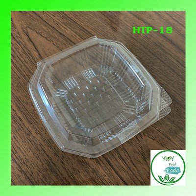 🔥TP-18 H TP-18 🔥กล่องพลาสติกใส OPS สำหรับใส่อาหาร กล่องเบเกอรี่ bakery (100 ชิ้น)