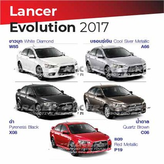 สีแต้มรถ Mitsubishi Lancer 2017 / มิตซูบิชิ แลนเซอร์ 2017