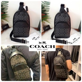 BACK IN STOCK(!!)BEST SELLER🔥🔥 COACH CHARLES PACK IN SIGNATURE CANVAS (COACH F39942