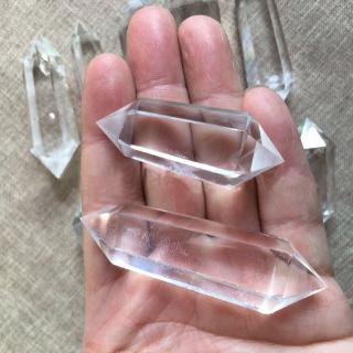 Tibet Natural Clear Quartz Crystal fluorite by handwork