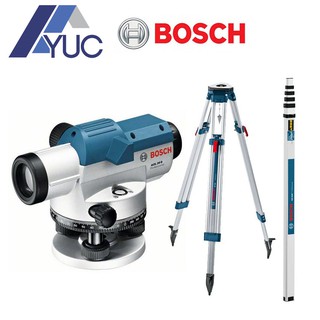 Bosch กล้องวัดระดับ รุ่น GOL 26 D Professional พร้อมกับ ไม้สต๊าฟ GR 500 Professional และ ขาตั้งกล้อง BT 160 Professional