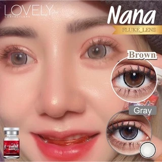 คอนแทคเลนส์ 💗Nana brown , gray💗 (ขนาดโต) lovelyplus ใส่สบาย เลนส์กรองแสง ของแท้✅ Made in Korea 🇰🇷