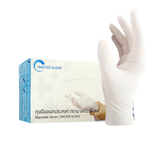 (มีแป้ง) ถุงมือยาง ถุงมือแพทย์ CL Gloves ถุงมือยางธรรมชาติ ถุงมือตรวจโรค CL Latex Glove Powder